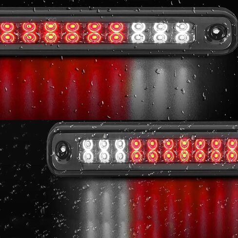 LED Third 3rd Brake Light for 1988-2000 Chevy GMC C/K 1500 2500 3500 Center High Mount Stop Light Rear Cargo Lamp Tail Light (Chrome Housing Smoked Lens) in Saudi Arabia