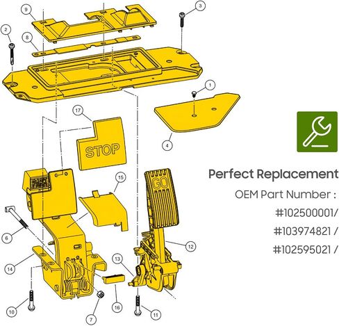 10L0L نادي السيارات السابقة دواسة الوقود ومجموعة دواسة الفرامل OEM 103974821 102595021 in Saudi Arabia
