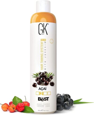 GK HAIR Global Keratin أفضل كوكو (33.8 أونصة سائلة/1000 مل) علاج للشعر بالكيراتين - مركب برازيلي احترافي لفرد الشعر للحصول على شعر ناعم وحريري وخالي من التجعد in Kuwait