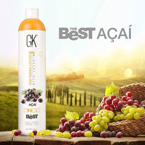 GK HAIR Global Keratin أفضل كوكو (33.8 أونصة سائلة/1000 مل) علاج للشعر بالكيراتين - مركب برازيلي احترافي لفرد الشعر للحصول على شعر ناعم وحريري وخالي من التجعد in Kuwait