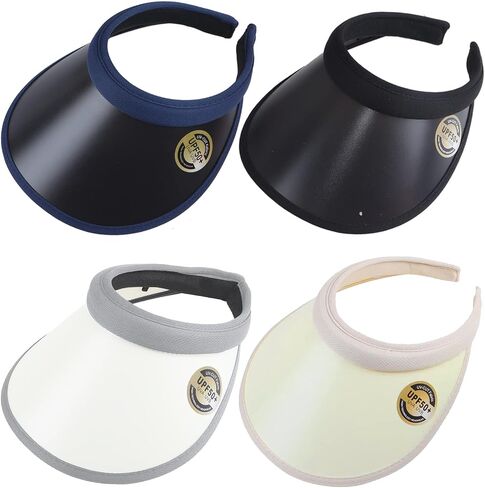 MULIMU 4 Pack Wide Brim Clip on Sun Visors UV Protection Pool Beach Sun Visor Hat for Women in Saudi Arabia