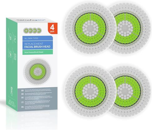 Brushmo Facial Cleansing Brush Heads compatible with Revitalizing Cleanse Brush Head, 4 pack in Saudi Arabia
