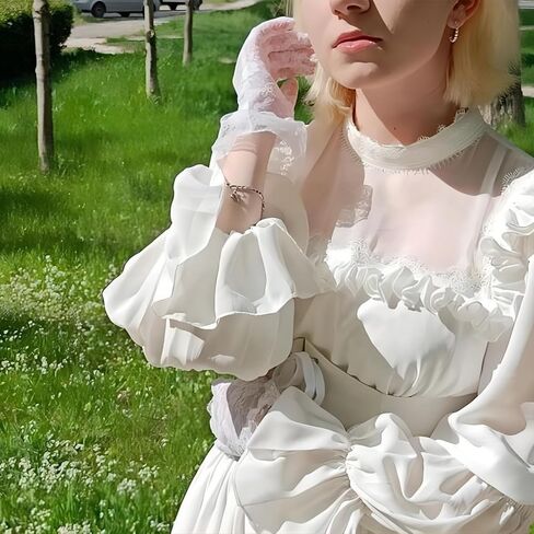 قفازات دانتيل بيج زهرية لحفلات الزفاف القصيرة من الدانتيل للنساء، قفازات أنيقة من الدانتيل للمعصم لعشاء الأوبرا in Kuwait