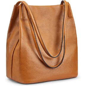 Kattee Women Soft Leather Totes Shoulder Bag Purses and Handbags with Top Magnetic Snap Closure
