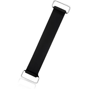 2 PCS Motorcycle Battery Strap, Stretchable Rubber Battery Holder Bands with Metal Buckles, Replacement Tie Down Strap for Fixing Battery, Scooter Motorcycle Accessories