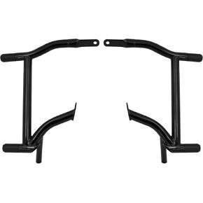 Motorcycle Saddle Bag Guards Crash Bars Mounts Bracket Fit for Harley Touring Electra Glide FLHT Street Glide FLHX Road Glide FLTRX Road King FLHR 2009-2024 Black