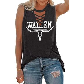 CHUNTIANRAN Womens Rock Roll Girl Strong Eagle Tank Sexy Hollow Out Deep V Neck Sleeveless T Shirt Blouse