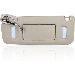 Gray Sun Visor Left Driver Side 22850306 Fits for Cadillac Chevy Gmc Escalade Avalanche Silverado 1500 Classic Suburban 1500 2500 Tahoe Sierra 1500 Classic Yukon XL 1500 XL 2500