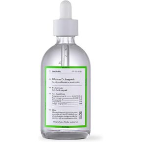 Dirt Phobia Effectem D Solution Ampoule Serum 3.38 fl oz. Daily Facial Serum, Sebum and Pore Care.