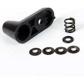 KUAFU Sun Visor Repair Kit Compatible with 2003-2006 Jeep Wrangler Replacement for 5HD801X9AC 5HD811X9AC 5JM141X9AB 5JM151X9AB Aluminium Sun Visor Bracket Black
