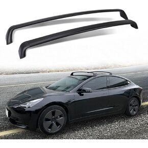AUPACBO Cross Bar Fits for Tesla Model 3 2017 2018 2019 2021 2022 2023 2024 2025 Roof Rack Rooftop Luggage Cargo Carrier for Canoe Kayak Bike