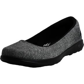 Skechers Women's Go Walk Lite- Susie Shoes, Black/Black, 6 M