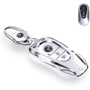 for Benz Key Fob Cover,Fit E300L C260L A200L C200 S450 GLC GLS400 GLB220 GLE350 A E S G Class Car Key Fob Case Holder (For Benz-B)