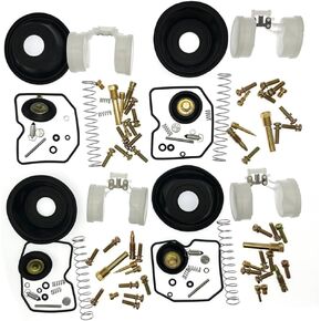 4-Pack Carb Repair Kits Carburetor Rebuild Kit with Diaphragm Float Replacement for Kawasaki Concours ZG1000 ZG 1000 86-06