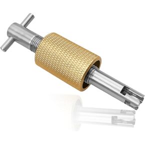 AC Orifice Tube Removal Tool, Automotive A/C Orifice Tube Puller Tool Fits GM Vehicles, Stainless Steel Air Conditioning Orifice Tube Remover Installer, Car Accessories (Golden)