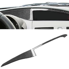 Carbon Fiber Car Sticker Interior Top of Dash Screen Frame Dashboard Cover Trim Compatible With Mazda 3 Axela 2010-2013 Mazdaspeed 3