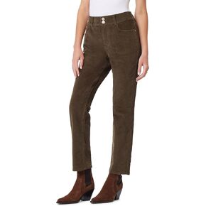 Angels Forever Young Women's Curvy Straight Mid-Rise Corduroy Pants
