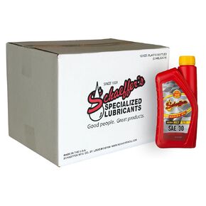 Schaeffer Manufacturing Co. 011030-012 Micron Moly Racing Engine Oil SAE 30, 1-Quart Bottle (Pack of 12)