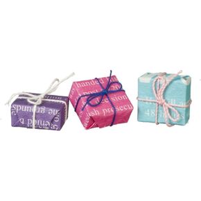 Dollhouse Wrapped Gifts Christmas Birthday Present Boxes 1:12 Shop Accessory