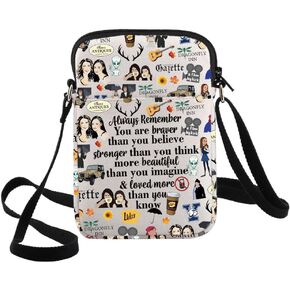 G2TUP Gilmore Luke's Crossbody Bag Lorelai & Rory Fans Gift You Are Braver Stronger Than You Think Luke's Diner Shoulder Bag