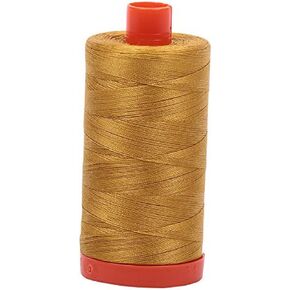 Aurifil Mako Cotton Thread Solid 50wt 1422yds Mustard