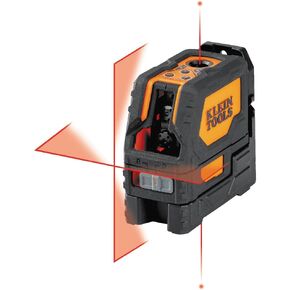 Klein Tools 93LCLGR Self-Leveling Laser Level, Rechargeable, Cross-Line Level with Bright Green Lines, Red Plumb, Magnetic Mounting Clamp