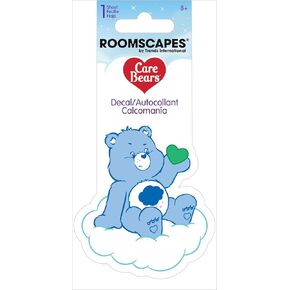 Care Bears - Grumpy Bear - White Vinyl Die-Cut - 4 Color Decal White Vinyl Die-Cut Decal - 4 Color