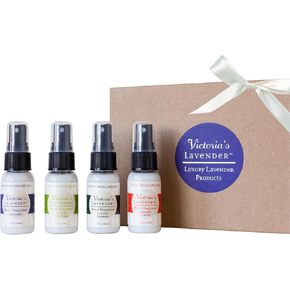 Victoria's Lavender Room Spray - All-Natural Home Atmosphere Spray, Essential Oil Concentrated Room Spray Air Freshener, Bathroom Odor Eliminator, Luxury Room Spray, 2-Pk Lavender Lemon Sage, 4 oz
