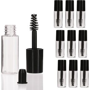 COSIDEA 29 PCS Empty Mini 3ml mascara tubes and wand for castor oil, Small Sample Size Eyelash Growth packing Tube container (29)