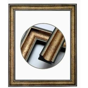 Emuledo blue rustic w/ gold frame for canvas art, Made of Polystyrene,Fit for 0.1-1 inch canvas depth.Arrives unassembled.Frame kit Only, No Acrylic or Backing Included.Frame for canvas size 16X20
