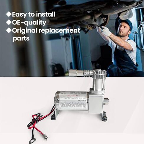 طقم ضاغط تعليق للركوب الهوائي P/N10000 مناسب لأدوات الهواء المعلقة للركوب الهوائي/إطارات المركبات 98C ضاغط هواء 40 أمبير مرحل 1/4 بوصة NPT خرطوم هواء بطول 8 أقدام in Kuwait