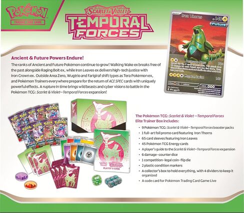 POKEMON TCG: Scarlet and Violet: Temporal Forces: Elite Trainer Box: Walking Wake in Saudi Arabia
