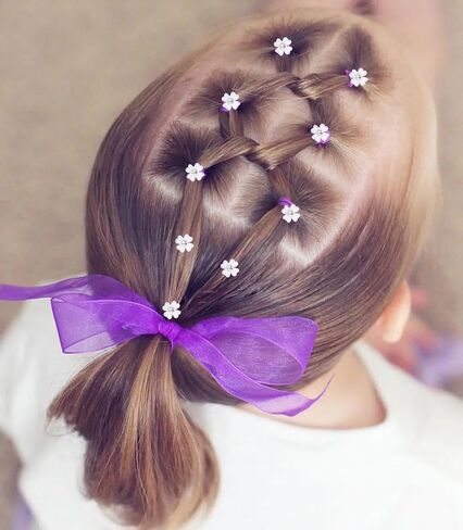 30 Pcs Mini Flower Hair Clips Daisy Hair Accessory Purple Blue White Flower Daisy Hair Clip Beach Wedding Small Flower Clips Bride Bridesmaid Hairpins Hair Barrettes Hair Pins for Women Girls Party in Saudi Arabia