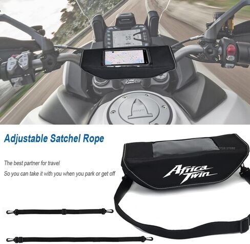 Willis for Africa Twin CRF 1100 L CRF1000L ADV Adventure Motorcycle Handlebar Bag, Waterproof and Dustproof Motorcycle Carrying Bag Storage Bag, High Capacity Motorcycle Fit Travel Bag in Saudi Arabia