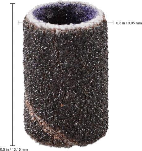 PANA 100 Pieces Nail Sanding Bands Professional Nail Manicure Great Fit for Nail Drill Bits for Acrylic Nails (150 Grit, Black) in Kuwait