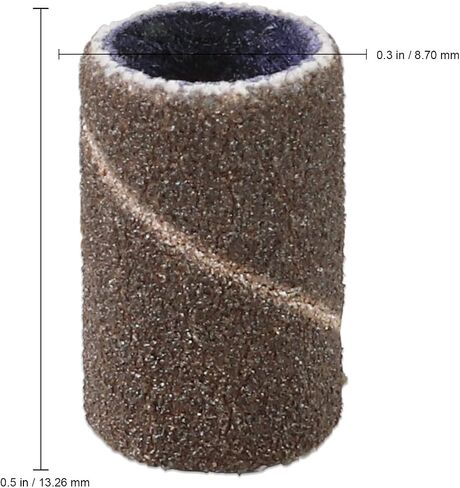 PANA 100 Pieces Nail Sanding Bands Professional Nail Manicure Great Fit for Nail Drill Bits for Acrylic Nails (150 Grit, Black) in Kuwait