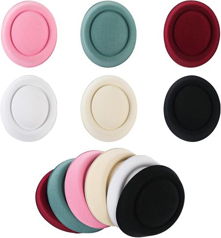 6 Pcs Fascinator Base Hat Making Supplies Millinery for Beanie Felt Beret Hat 6 Colors Multicoloured in Saudi Arabia