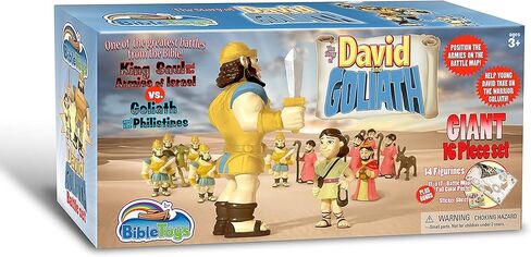 BibleToys David & Goliath 16 Piece Battle Set by BibleToys- Christian Faith Based Toys in Saudi Arabia