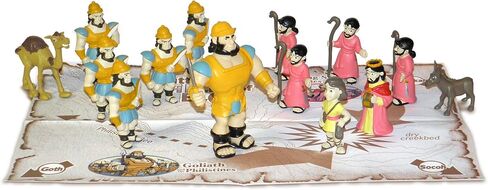 BibleToys David & Goliath 16 Piece Battle Set by BibleToys- Christian Faith Based Toys in Saudi Arabia