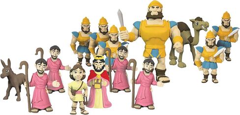 BibleToys David & Goliath 16 Piece Battle Set by BibleToys- Christian Faith Based Toys in Saudi Arabia