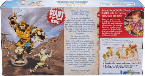 BibleToys David & Goliath 16 Piece Battle Set by BibleToys- Christian Faith Based Toys in Saudi Arabia