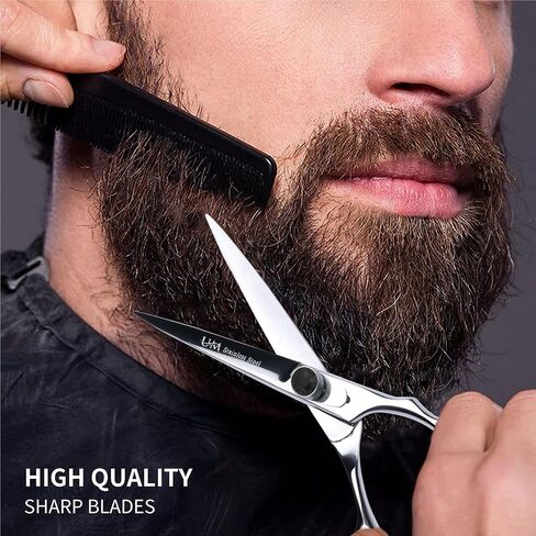 UM Supplies Professional Hair Scissors – Premium Grade Hair Shears | 6.5" Stainless Steel hair cutting Barber scissors for Women/Men/Barber/Pets in Kuwait