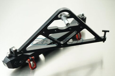 المصد الخلفي من الألومنيوم مقاس 1/10 SCX10 مع مجموعة حامل الإطارات الاحتياطية Led 90027 90035 in Saudi Arabia