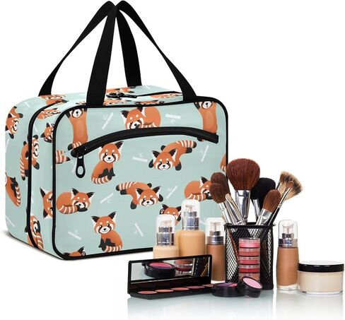 ZZKKO Travel Toiletry Bag for Men Japanese Wave Hanging Travel Toiletry Bag Organizer Mens Toiletries Bag for Bathroom Water Resistant Multiple Compartments Large in Kuwait