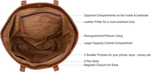 حقيبة كتف من الجلد بمقبض علوي للنساء من أنطونيو فاليريا أفا in Kuwait