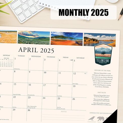 تقويم لوحة مكتب ويلو كريك بريس الوطنية الشهرية لعام 2025 (17 بوصة × 12 بوصة) in Saudi Arabia