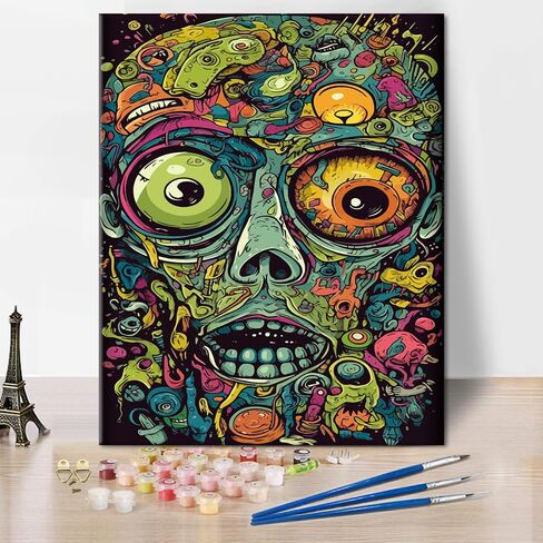 TUMOVO DIY Paint by Numbers for Adults Cactus, Sunset Desert Paint by Numbers Kits with Paintbrushes and Acrylic Pigment, 16X20 Inch Flameless Canvas Wall Decor Oil Painting for Friends Family in Saudi Arabia