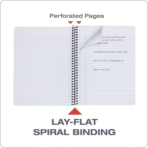 Oxford Spiral Composition Notebooks, 4 Pack, College Ruled Paper, 9-3/4 x 7-1/2 Inches, 80 Sheets, Assorted Pastel Covers (64947) in Saudi Arabia
