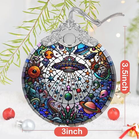 Stained Glass Ornament, Christmas Ornaments, Christmas Tree Decorations, Christmas Decor, Ornaments for Christmas Tree, Holiday Presents, Gift Exchange Ideas - Charming Bauhinia & Violets in Saudi Arabia