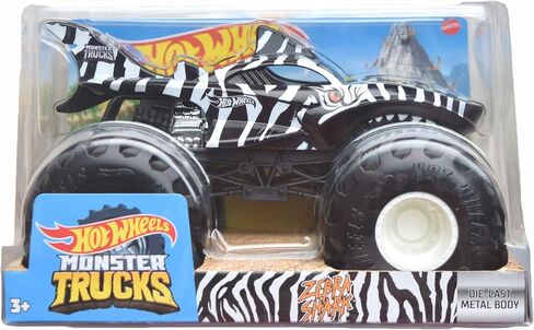 Hot Wheels Monster Trucks Zebra Shark - 1:24 Scale in Saudi Arabia